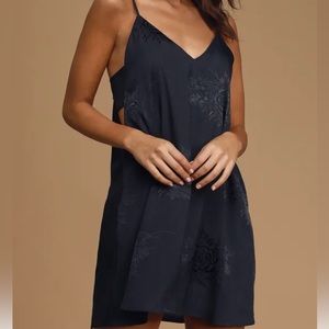 Lulus Always a Lover Satin dress. Size XS